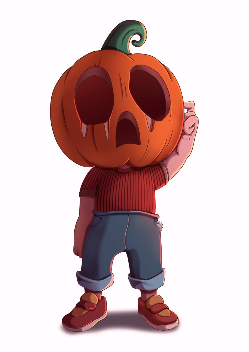 MevenSo6's tweet photo. Pumpkin Boy ! 
#drawing #pumpkin #digitalpainting #art #halloween https://t.co/OHd9q7T07Q