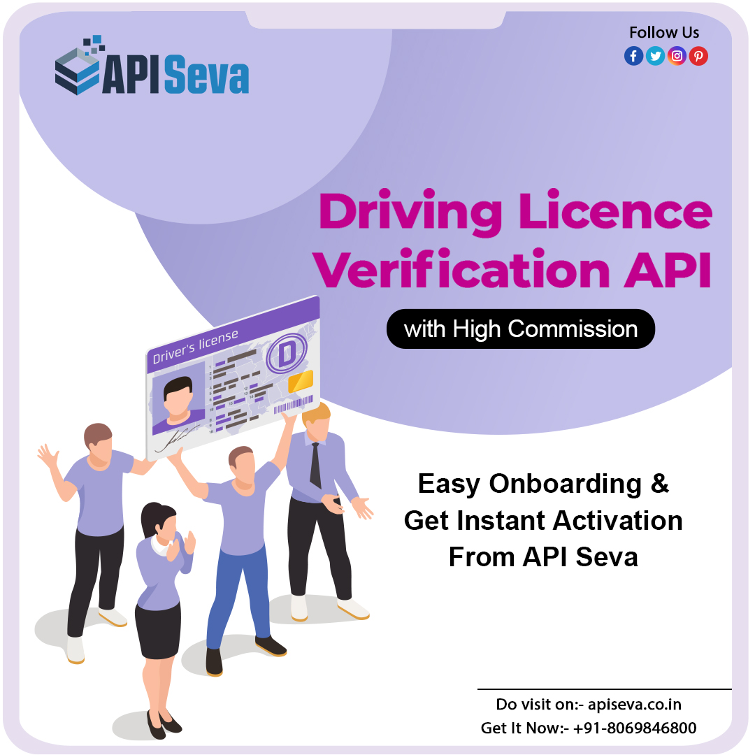 ApiSeva's tweet image. Provide your customers  best DL Verification API Service From API Seva and Earn Highest Commission.
Free Demo Call - 08069846800
Visit Here:- apiseva.co.in
#drivinglicense #drivinglicenseapi #drivinglicenseservice #verificationservices