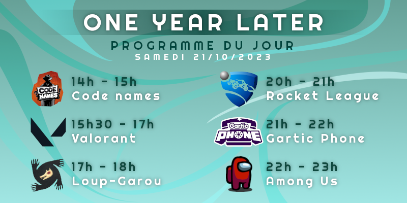 BorealTrinity's tweet photo. Salut à tous !
On poursuit ce week-end d'anniversaire à partir de 14h !
Le programme du jour juste en dessous, n'hésitez pas à venir faire coucou sur le stream 🥰
https://t.co/rnIYuVJSP9
#codesnames #AmongUs #Valorant #GarticPhone #LoupGarou #RocketLeague #birthday https://t.co/cIYXICoDOU