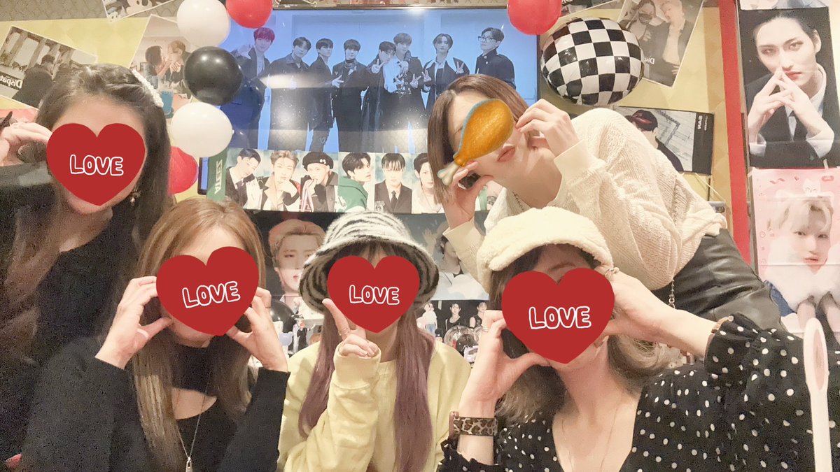 ロータッ…🫴🤫w
ATEEZ5周年お祝いティニ会〜🥳🎉
推したち盛り盛りで幸せ空間🥹♡
みゆっこちゃんお手製ケーキ🎂ちょーかわいいし💜🏴‍☠️
Dispatch撮られちゃってるし🤣💕
めちゃくちゃ楽しかったー♥️
みんな今日も、ヨサンに負けてへんくらい腹筋割ってくれてありがとう🥹✨
第3回目開催早よ決めよ☺️♡