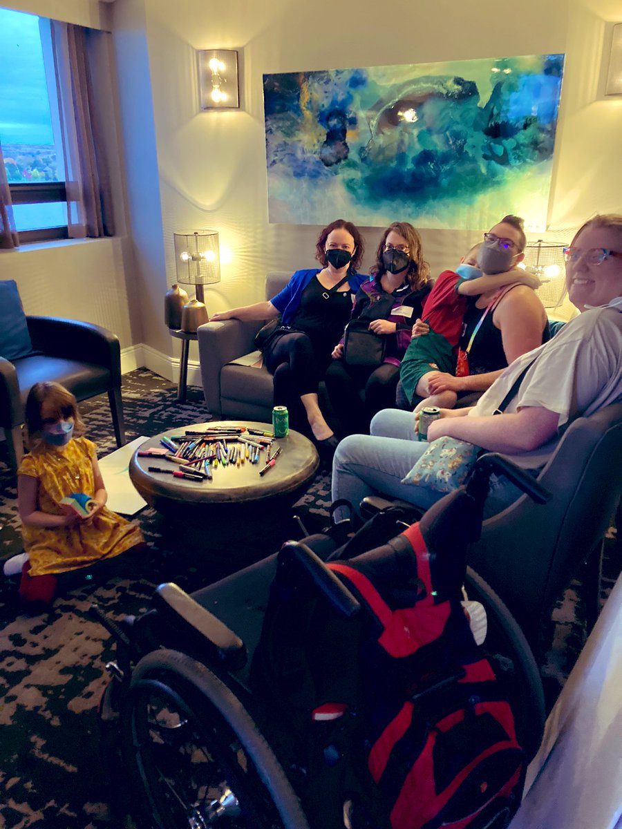 SwellPride's tweet photo. Pride/Swell+ Day 1: lots of intergenerational adorable-ness &amp; solidarity building &amp; poutine 🌈🌈🌈 https://t.co/k5lzW9Lb2t