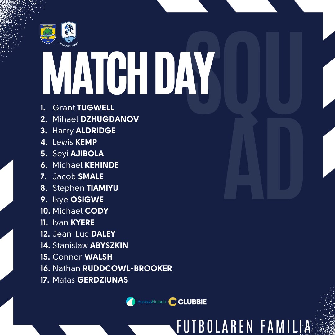 southeastath's tweet photo. MATCHDAY SQUAD 🆚 Parkwood Rangers

#FutbolarenFamilia | #COYSEA | #GoraSEA https://t.co/WmV18eoE6E