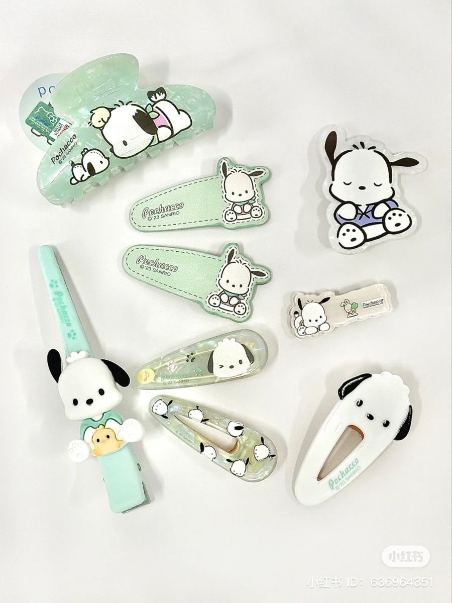 sanriodaily's tweet photo. pochacco clips 💫 https://t.co/anTRI5NbXz