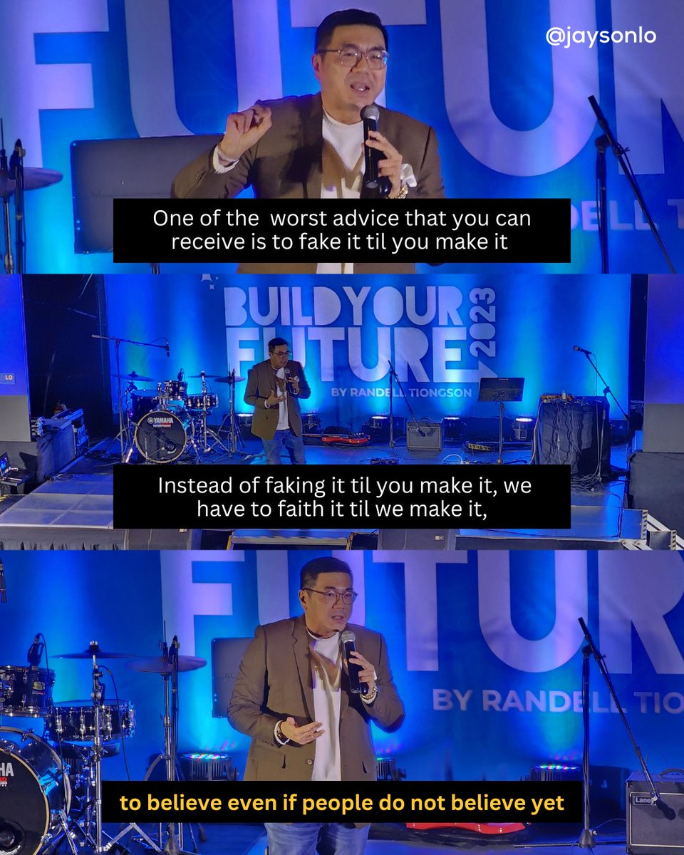 Faith it 'til you make it.