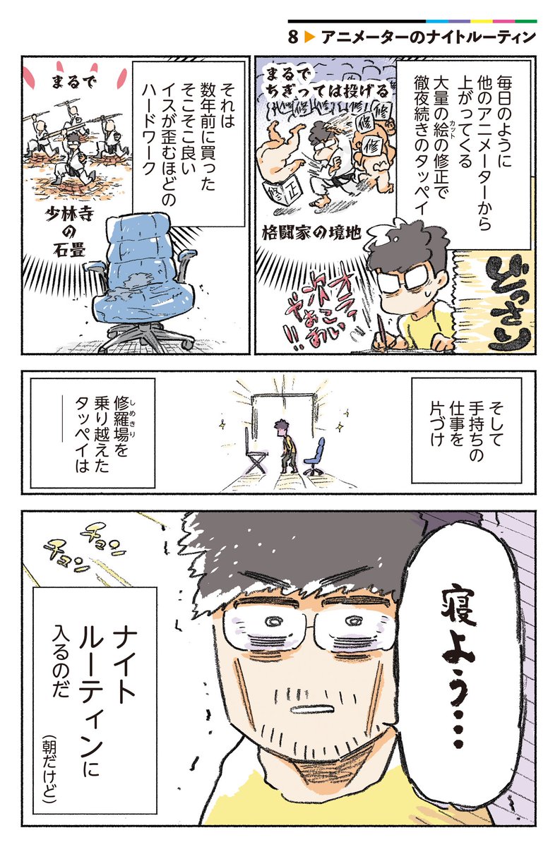 アニメーターの夫のナイトルーティン