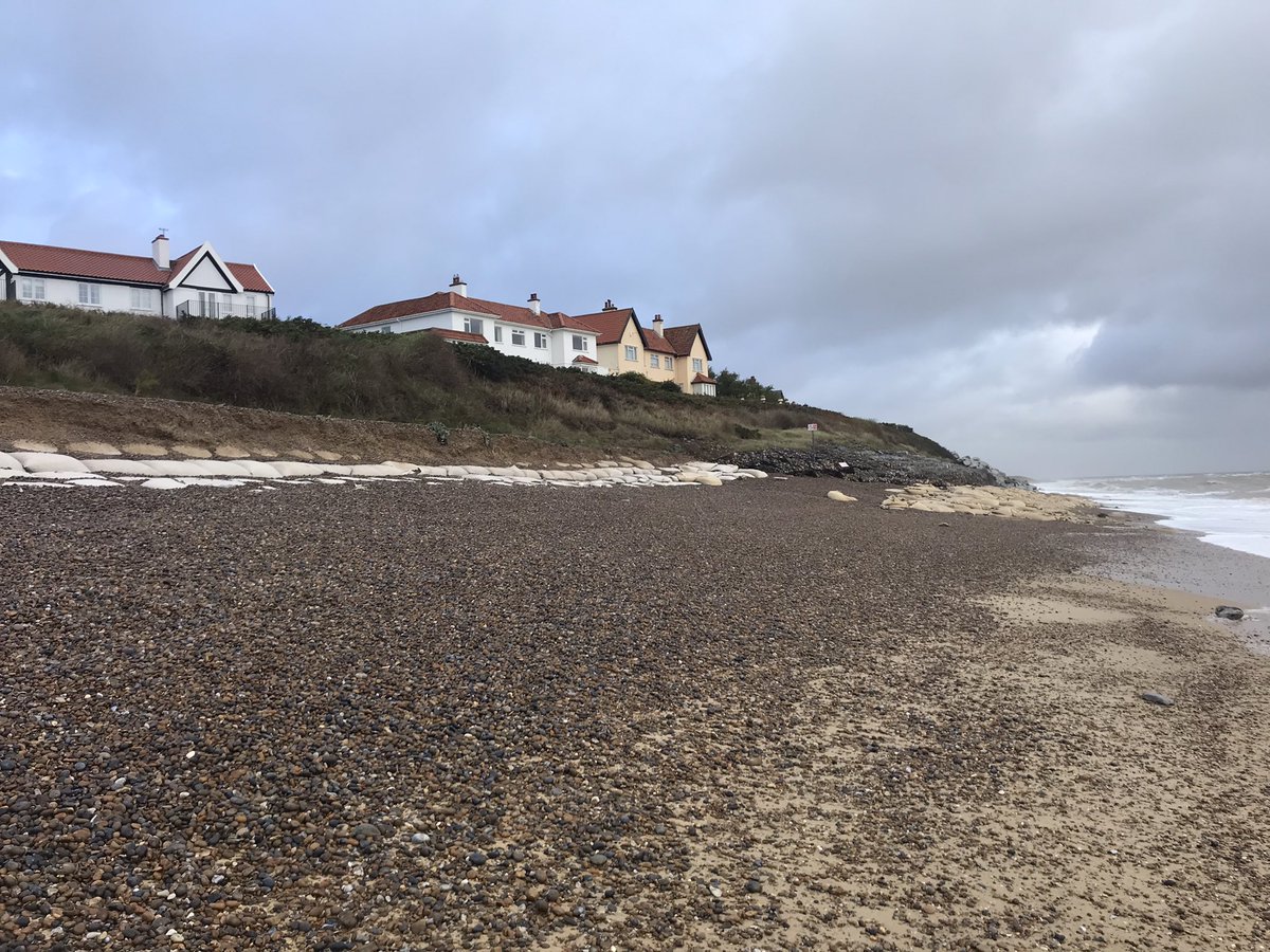ThorpenessG's tweet photo. @theresecoffey @CPE_NandS  the state of the deteriorating defences at low tide this morning #thorpeness #erosion #StormBabet #Suffolk https://t.co/9F7T5Bgras