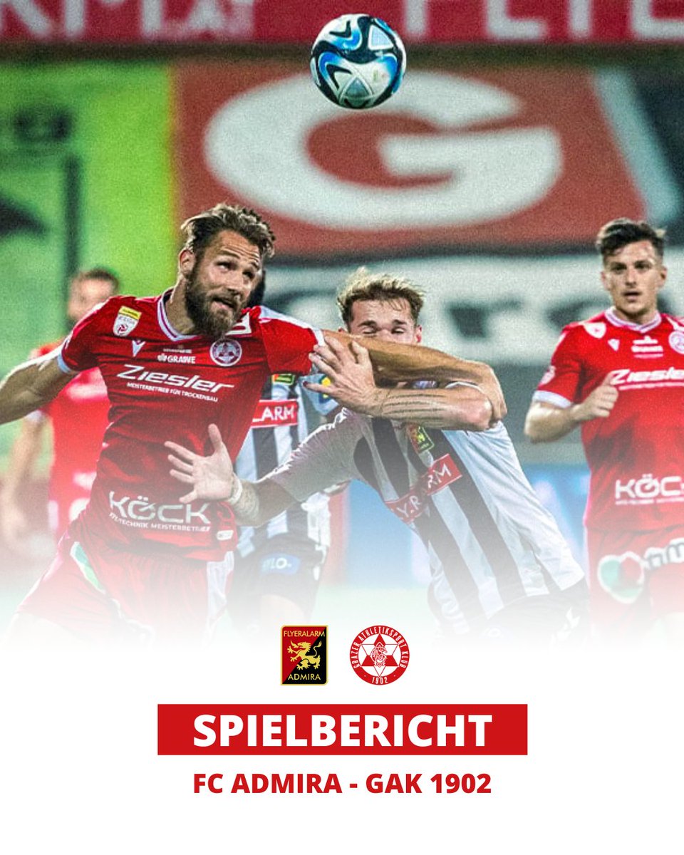 grazerak's tweet photo. Im gestrigen Spitzenspiel gegen FC Admira holen wir einen Punkt! 🔴⚪
ℹ️ den Spielbericht findet ihr auf unserer Homepage 👉 https://t.co/t87hbEBWPA
#LigaZwa #GrazerAK #ADMGAK https://t.co/7vXz8T2mpz