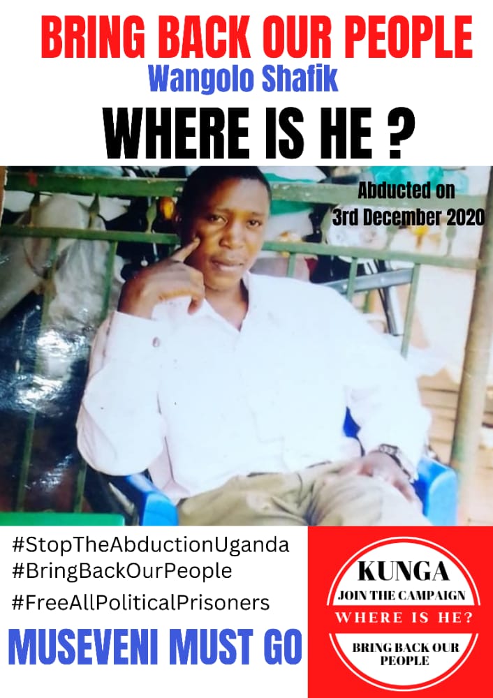 Evercewakyagu's tweet photo. @Parliament_Ug @nbstv @ntvuganda @DailyMonitor @observerug @ChrisObore1 @newvisionwire @bbstvug #BRINGBACKOURPEOPLE OR #M7MUSTGO PROTEST
Dictators like @KagutaMuseveni must have no safe haven. He should have been arrested yesterday; if you walk the talk.
He has killed numerous innocent Ugandans, b'se of his grip on power.
ACT NOWπ
#ProtectTheProtestUG
@hrw
@UN
@KenRoth https://t.co/dKVjqWJ1gl