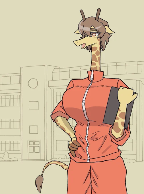 キリンコーチ  #ケモノ #furryart