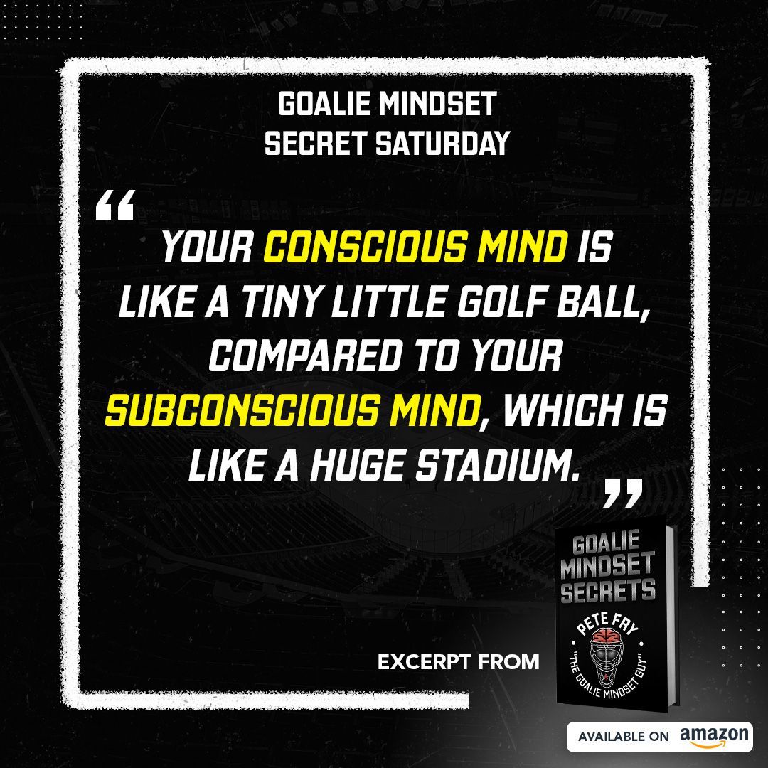 PeteFry_Mindset's tweet photo. Goalie Mindset Secret Saturday #progoalie #selftalk #totalconfidence #hockeygoalie #goalie #goalietraining #mindset #mindsettraining #goaliemindsettraining #athlete #confidence #visualization #mindset #mindpower #goaliecoach #mindsetcoach #mentalcoach #onlinetraining https://t.co/c8dzgXbSvs