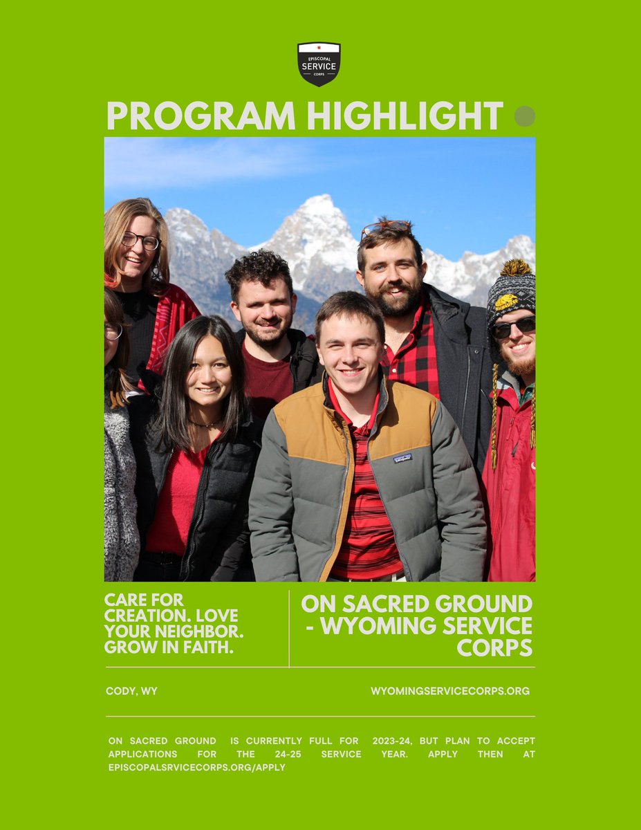 EpisServiceCorp's tweet photo. PROGRAM HIGHLIGHT🌟🪴 Meet On Sacred Ground, Wyoming's Service Corps!! For more information, visit our website and Wyoming's social media + website! 

#service #servicecorps #onsacredground #wyoming https://t.co/pdTqaWRnST