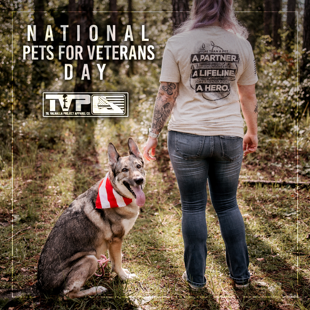TilValhallaProj's tweet image. Today is National Pets for Veterans Day! Here’s to every wagging tail and purr that has made a world of difference in a Veteran’s life!
#NationalPetsforVeteransDay #furbabies #PetsofHeroes #FurryCompanions #VeteransandPets #WaggingTails #SupportingVeterans #tilvalhallaproject