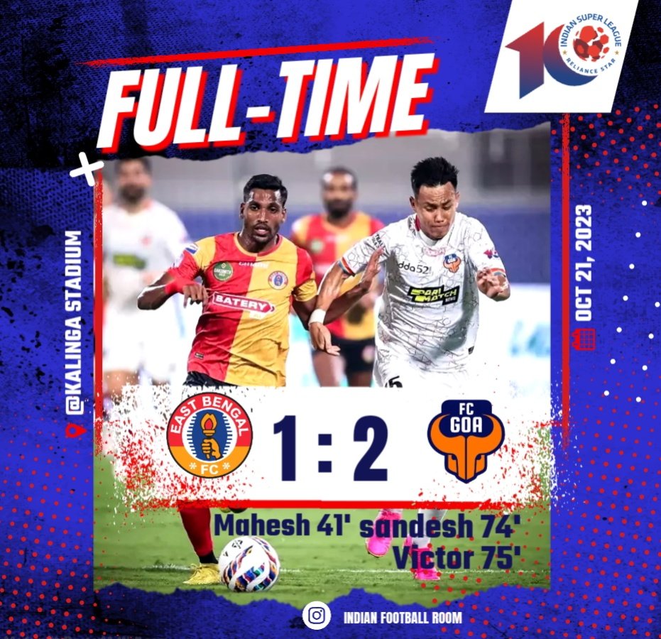 football__room's tweet photo. FULL TIME 
EBFC - 1  VS FC GOA - 2

#isl10 #isl #indianfootballteam #indianfootball #kbfc #kbfcmanjappada #ebfc #fcgoa https://t.co/4zfvJ90fu2