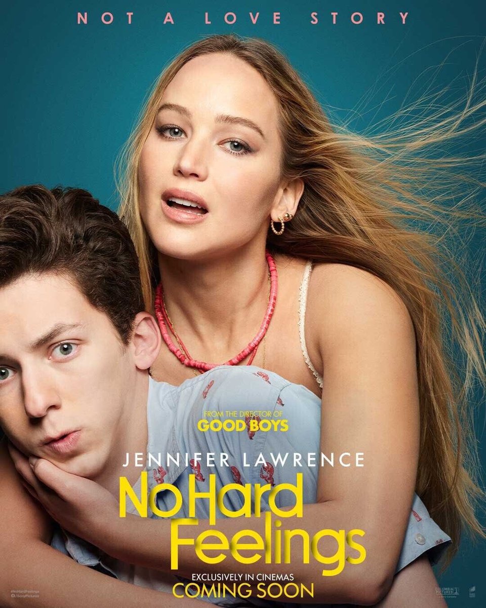 PopCrave's tweet photo. “No Hard Feelings” starring Jennifer Lawrence hits Netflix tomorrow. https://t.co/PR7g8sGxK1