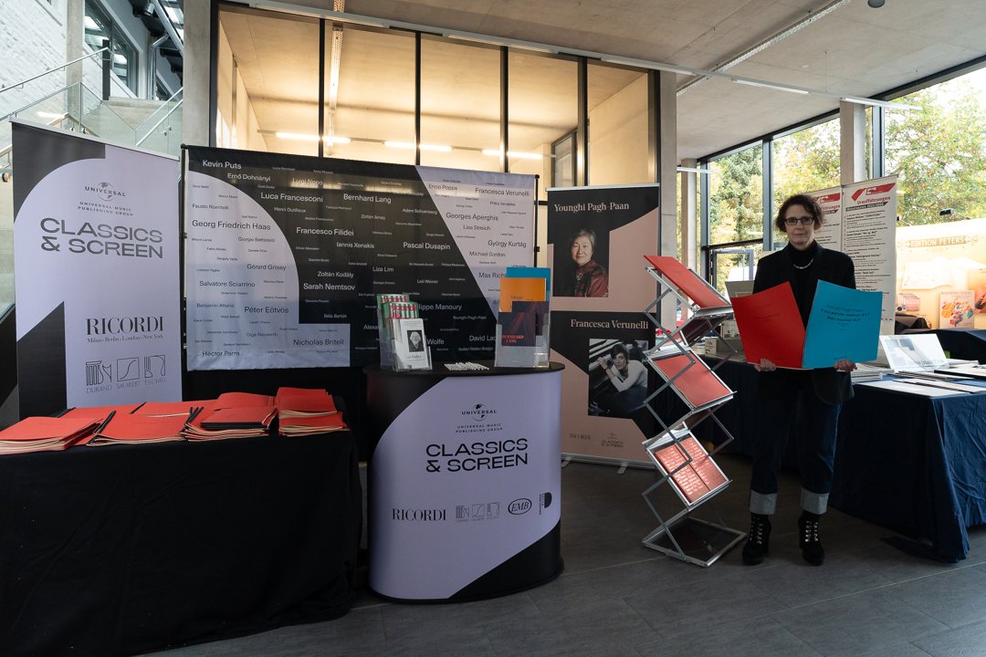 Casa_Ricordi's tweet photo. The 2023 Donaueschinger Musiktage are in full swing and we're looking forward to world premieres by Younghi Pagh-Paan and Francesca Verunelli in the closing concert. In the meantime, come meet us at our stand! @SWR2 @SWRpresse #SWRSymphonieorchester  #domt23 https://t.co/gvlAlM196x