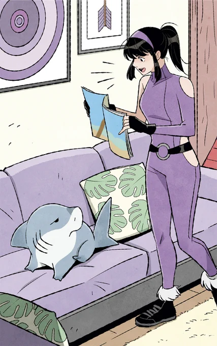 【お知らせ】It's Jeffのシーズン3が始まりました!Marvel Unlimitedにて第1話が更新されています。脚本をKELLY THOMPSON()アートをグリヒルが担当しています。ケイトビショップに旅行に誘われるジェフのお話。セリフがないのでどなたでも楽しめます! 