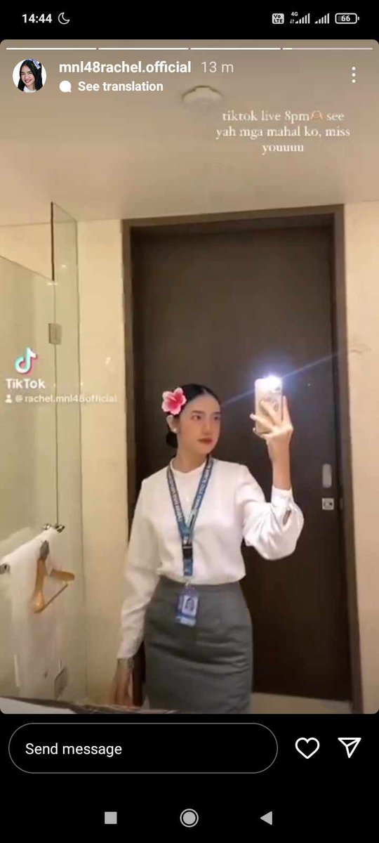 #MNL48Rachel 
[IG Story]💖💖[10/21/2023]

TikTok Live 8pm

Don't forget to like and follow MNL48 Rachel
FB Page: MNL48 Rachel
TikTok: rachel.mnl48official
Kumu: rachel.mnl48official
IG: mnl48rachel.official
YouTube: Rachel Frances Song Suazo 
#MNL48 #MNL48Rachel #Rachellovers