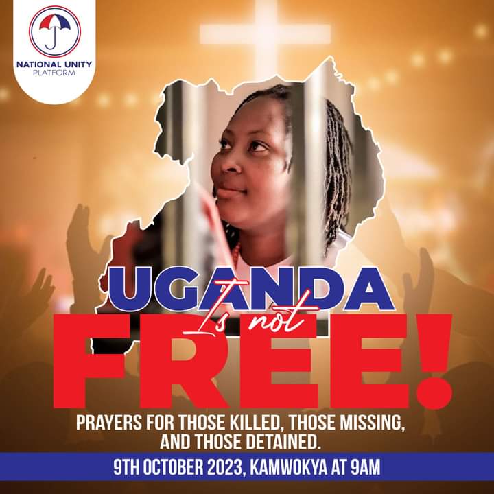 Evercewakyagu's tweet photo. #BRINGBACKOURPEOPLE OR #M7MUSTGO PROTEST.
Killing & brutalising Ugandans won't stop us from yearning & fighting for our freedom.
@KagutaMuseveni you can't kill all of us!
#ProtectTheProtestUG
#RiseUpUG
#StopEACOP
@UNHumanRights
@AmnestyEARO
@EUCouncil https://t.co/7sWfL3dgaC