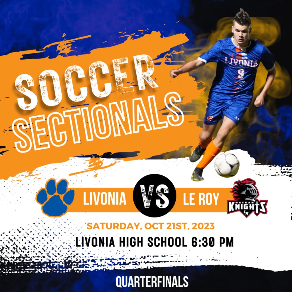 ⚽Let's go Dawgs!  Quarterfinal sectional action for both soccer teams today!  Catch the girls at 3:00 in Canisteo-Greenwood and the boys at 6:30 as they take on Le Roy at home!  Tickets at gofan.co/app/school/NYS…