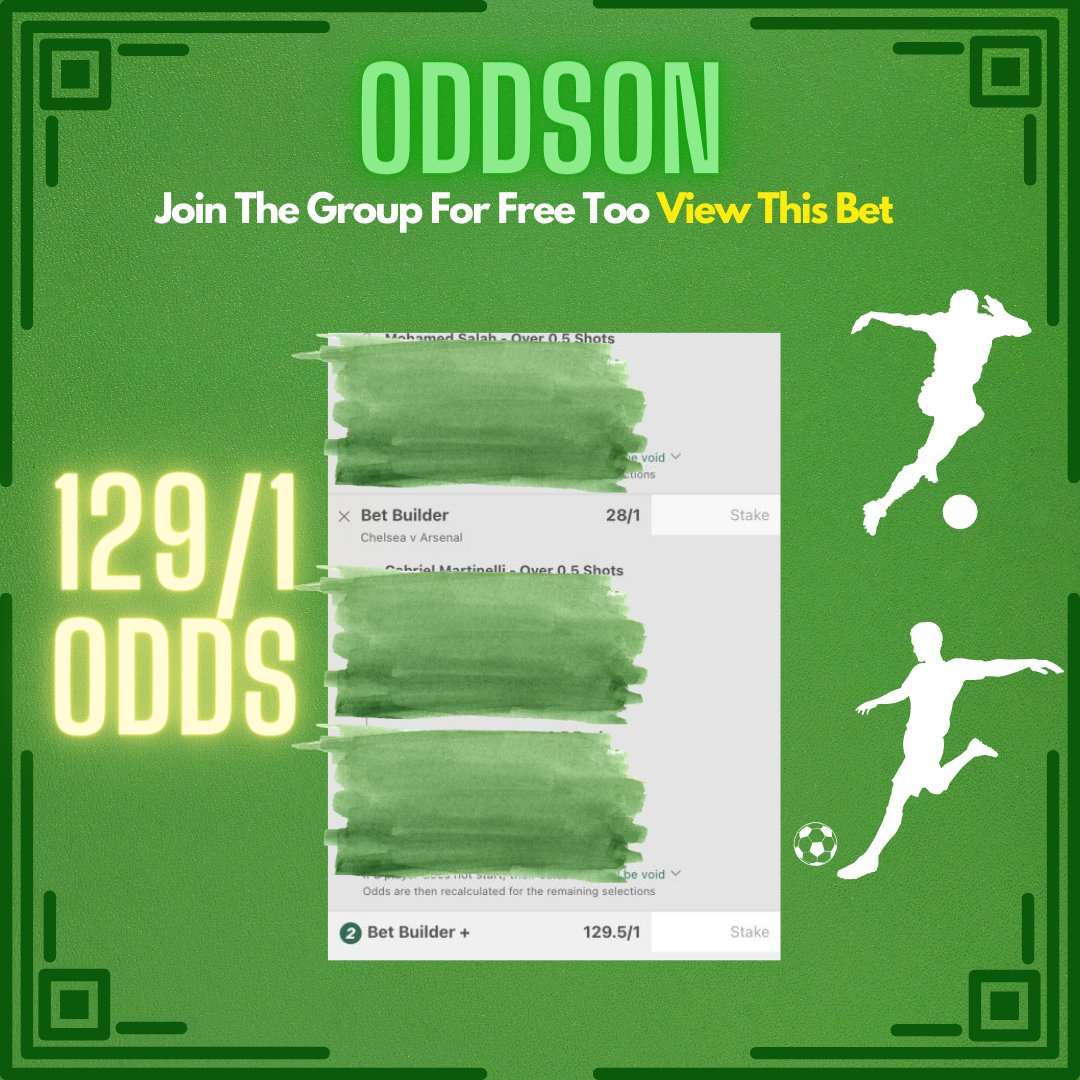 QuickCopUK's tweet image. What A Tip We Have Found 👀

Our Last 46/1 Tip Won So Lets Hope This Wins Too 🔥

Join The Group For FREE To View This Bet 🤝

#arsenal #chelsea #liverpool #everton #mancity #brighton #crystalpalace #newcastle #manunited #united #betting #bet365 #betfair #skybet