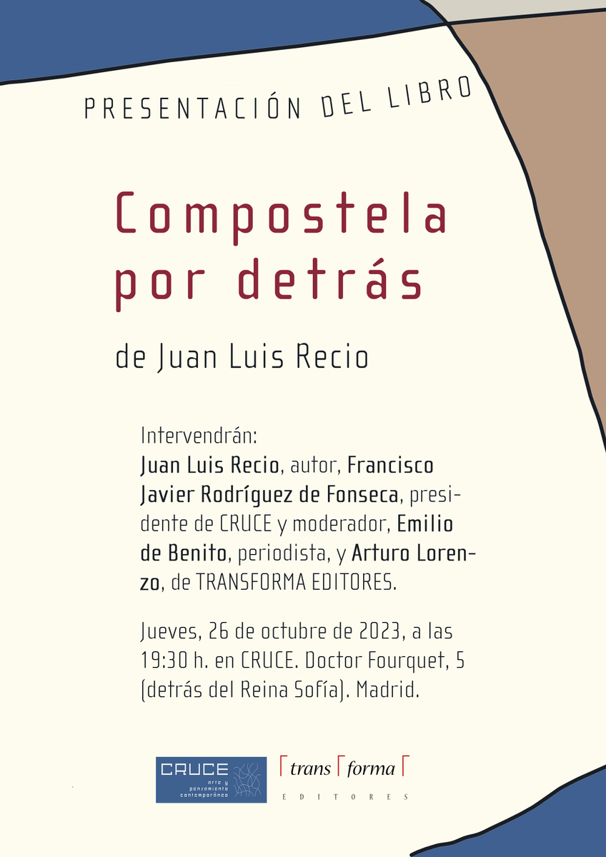 juanluisrecio's tweet photo. Tras la presentación de Compostela por detrás en Santiago el jueves 19 de octubre de 2023 con @alasacoruna os esperamos el jueves 26 de octubre  a las 19:30 horas en #crucecontemporaneo en Madrid #transformaeditores @acasadotaberneiro #libros #poesía #pop #lgtbi #compostelapd https://t.co/plLbxyzixN