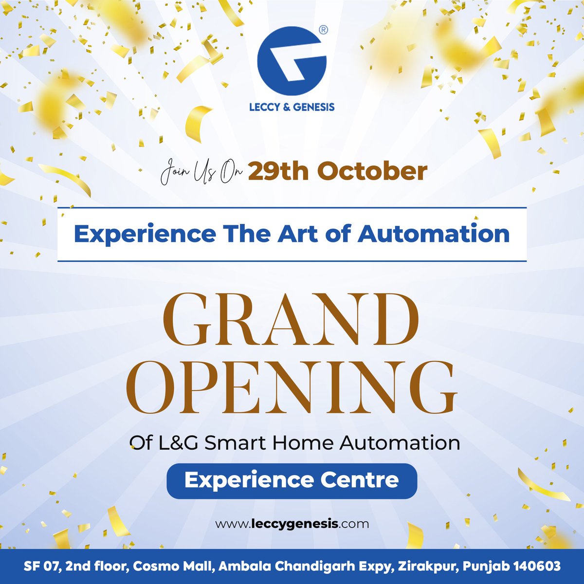 UrjaSmart's tweet image. Join us for the Journey of Tomorrow!

Visit to unlock exclusive deals and discount at Grand Opening

#smartlivingsimplified #chandigarh #tricity #mohali #zirakpur #LeccyGenesisInnovates
#experiencethefuture #techelegance