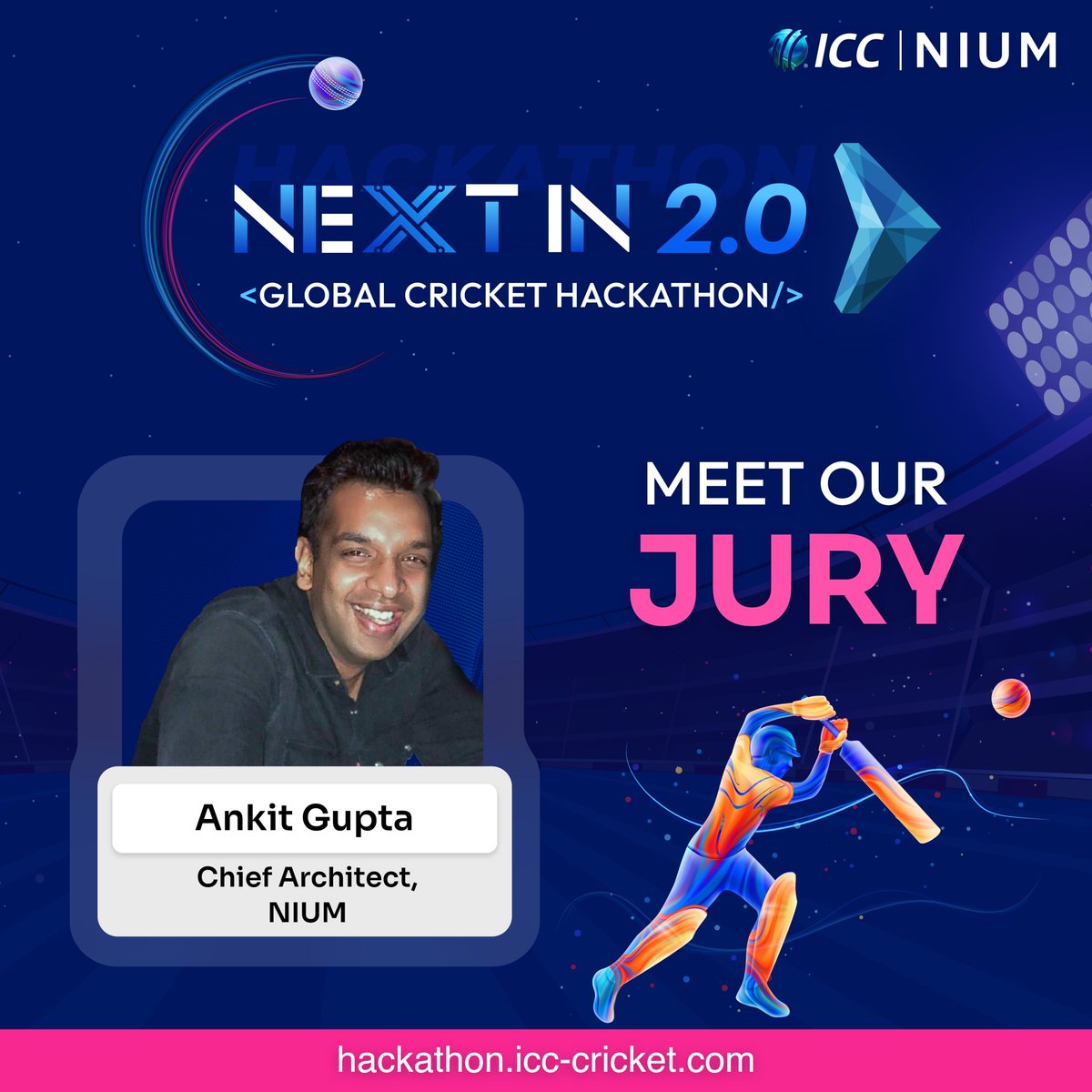 hack2skill's tweet photo. π Meet The Jury | #NextIn2 π
β‘οΈ Chief Architect at @NiumGlobal , Ankit Gupta will be joining us at the grand finale of this prestigious hack event. π¨π»βπ» We look forward to knowing his take on the #prototype pitches of the shortlisted teams! π«
For more information, visit our official website:
π https://t.co/gP9gcQK4p5