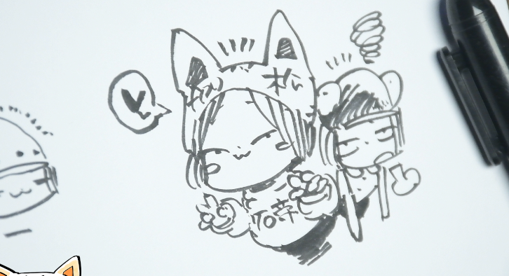 やばい、なんもおもいつかん/pen drawing  practice stream!!!  @YouTubeより