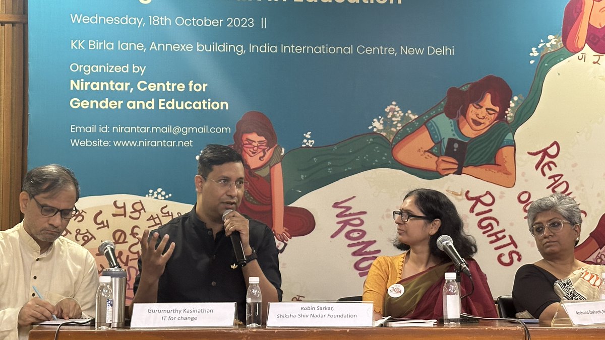 Robin Sarkar (@_robins) on Twitter photo Honoured to speak @ the National Consultation. We delved into a crucial topic - Adult literacy in India. Kudos to <a href="/NirantarTrust/">Nirantar Trust</a>, <a href="/ShikshaInitiat1/">Shiksha Initiative</a> by <a href="/ShivNadarFDN/">ShivNadar Foundation</a> for their vital work. The convergence of policymakers, and players together
shorturl.at/lorKV Honoured to speak @ the National Consultation. We delved into a crucial topic - Adult literacy in India. Kudos to <a href="/NirantarTrust/">Nirantar Trust</a>, <a href="/ShikshaInitiat1/">Shiksha Initiative</a> by <a href="/ShivNadarFDN/">ShivNadar Foundation</a> for their vital work. The convergence of policymakers, and players together
shorturl.at/lorKV