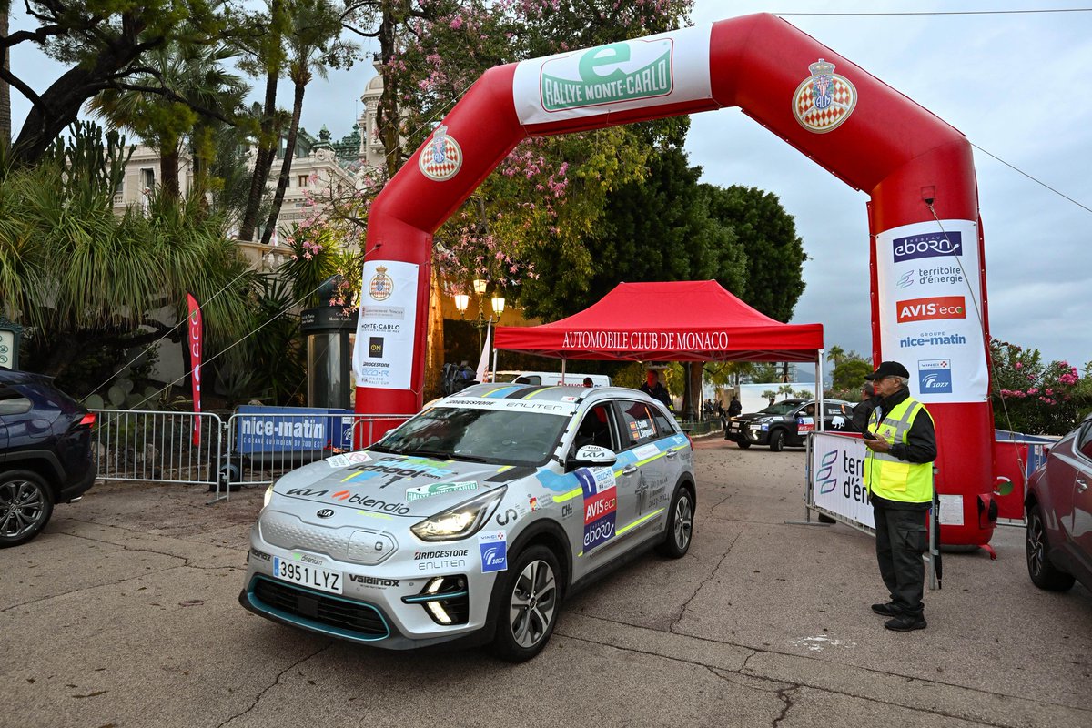 fia's tweet photo. #ecoRally - Eneko Conde holds firm on penultimate day of E-Rallye Monte Carlo 🇲🇨

Read more: https://t.co/IReYWQS4us

#Fisker |#FiskerOcean | #CleanFutureForAll | #bridgestone | #enliten https://t.co/HmwXkVQ2vZ