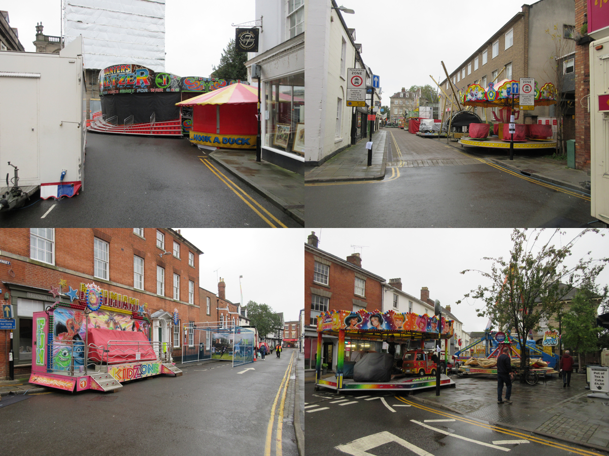 KeithALodge's tweet photo. The 2nd and final day of the 'Runaway Mop Fair' is in town, ready to open at midday. 🎡 #warwickrunawaymopfair https://t.co/tX7hAutiHO