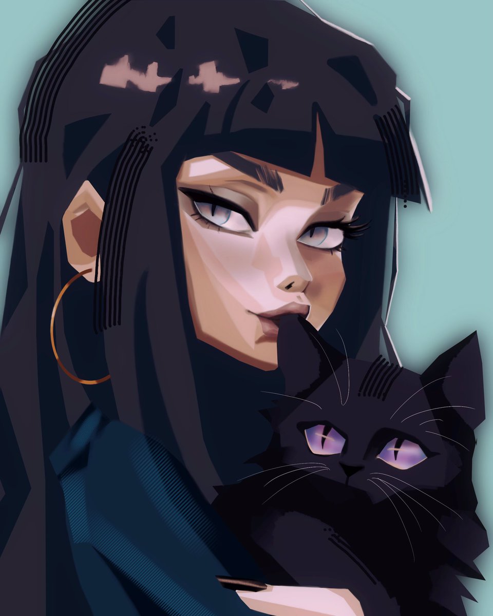 miraxmatcha's tweet image. Black kitty
#digitalart #digitalpainting #fallart
