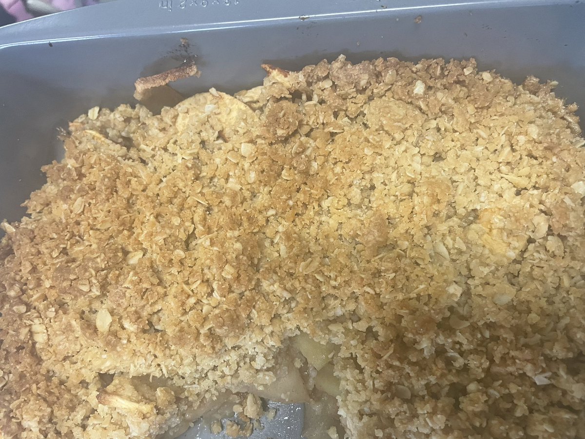 On the taste testing menu this week…apple crisp! The class chopped the apples and made some to taste test in class. It was so yummy! Each child made one to take home to bake and share with their families. Hope you enjoyed it!
