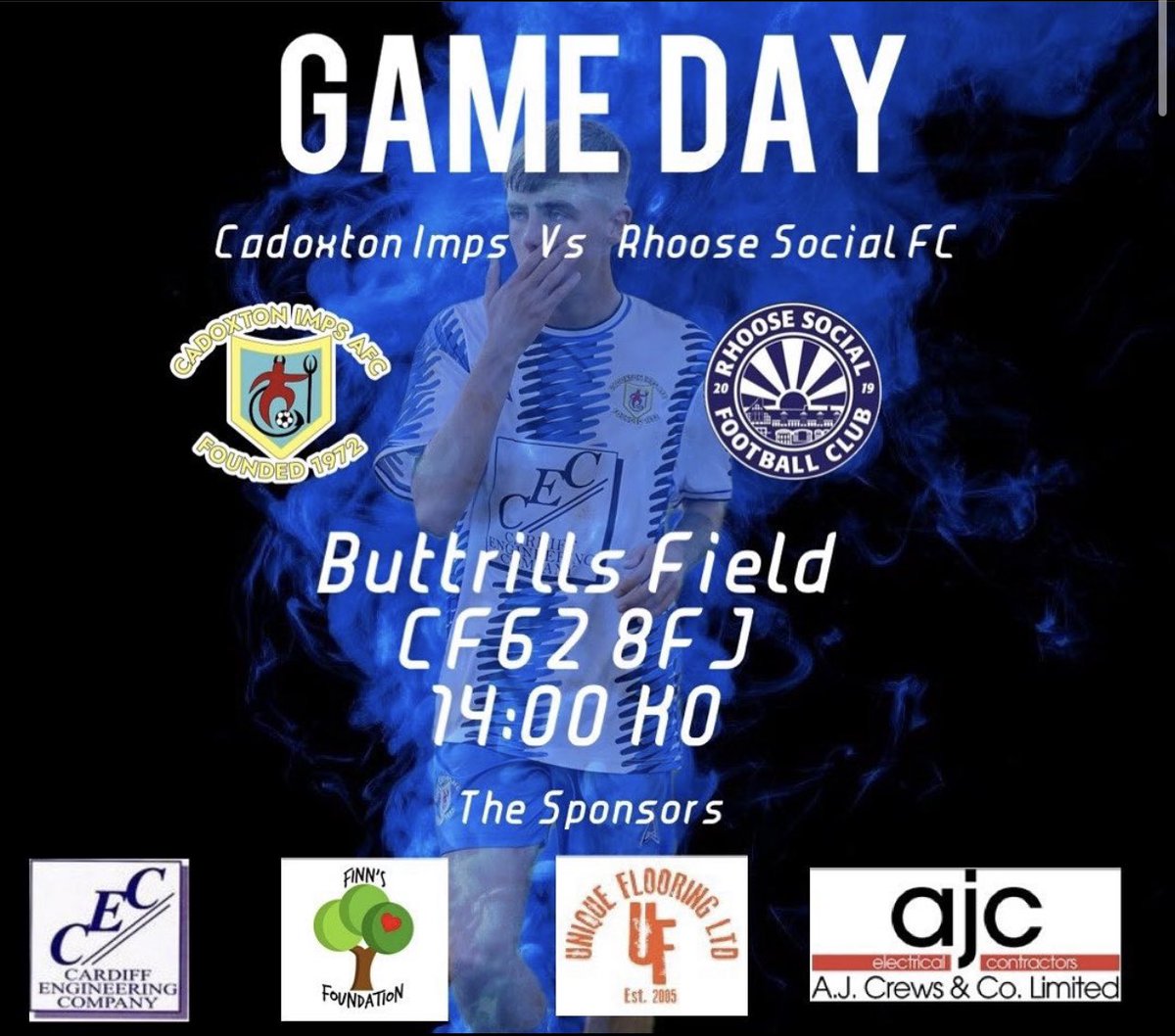 🔵Today we face off with <a href="/RhooseSocialFC/">RSFC</a> , it's been very wet all week, which will make for an interesting game, come down and support the lads! Bring your umbrella!⚪️