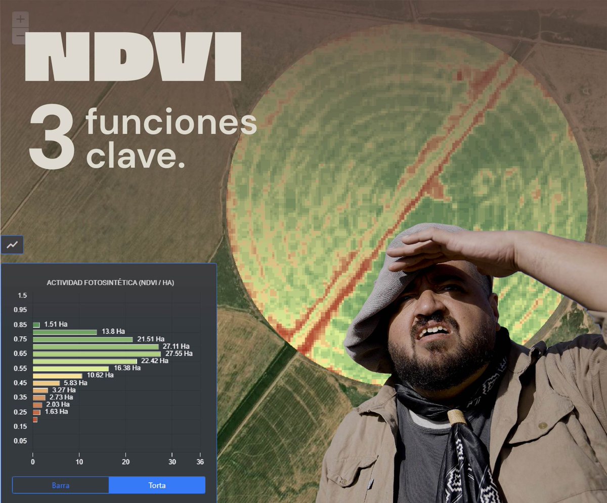 ¿Qué es el #NDVI y para qué sirve?

Los que se bañan en los charcos de la #agricultura #digital 🚜🥜🌽 , conocen el concepto de este índice aplicado sobre imágenes satelitales 🛰 o aéreas🛩, pero otros estamos empezando.

Se abre hilo...