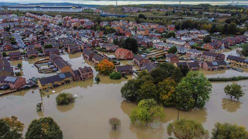 SheffieldStar's tweet image. More eye-opening images taken above #Catcliffe today.

The Rotherham village has seen some of the worst destruction from Storm Babet

📸 Hayley Kirk