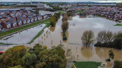 SheffieldStar's tweet image. More eye-opening images taken above #Catcliffe today.

The Rotherham village has seen some of the worst destruction from Storm Babet

📸 Hayley Kirk