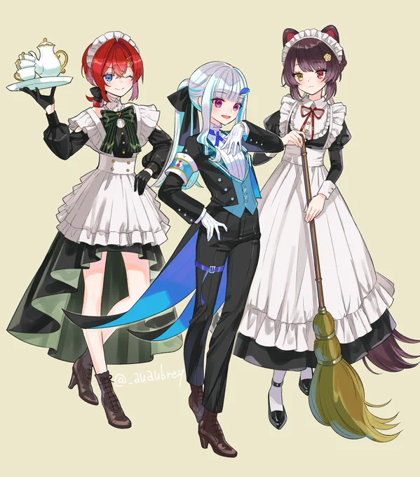 メイド服合わせさんばか 