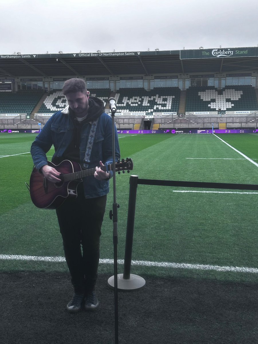 DanKnightuk's tweet photo. Sound check for my half time performance done at Northampton Saints
Hoping they get a win today for the opening game 🤩 #northamptonsaints #rugbyunion #halftimeperformance https://t.co/EPv9XfpEAY