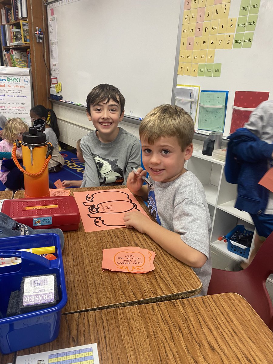 4th graders have so much in common with their 2nd Grade buddies 🎃#beartavernpride