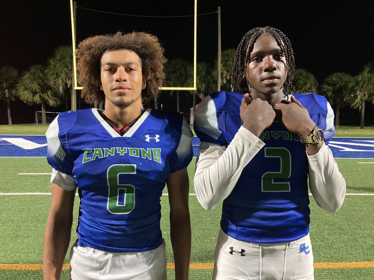 New Era Prep (@eraprep) on Twitter photo PLAYERS OF THE GAME: Somerset Academy WR Joshua Hibbert <a href="/Joshuahibbert_/">Joshua Hibbert</a> and QB Jayden Harrington <a href="/jay2_harrington/">Jayden “J2” Harrington</a> - The pair combined for 7 touchdowns tonight in 48-7 win over Jupiter Christian. <a href="/SCanyonsFB/">Somerset Canyons Football</a> PLAYERS OF THE GAME: Somerset Academy WR Joshua Hibbert <a href="/Joshuahibbert_/">Joshua Hibbert</a> and QB Jayden Harrington <a href="/jay2_harrington/">Jayden “J2” Harrington</a> - The pair combined for 7 touchdowns tonight in 48-7 win over Jupiter Christian. <a href="/SCanyonsFB/">Somerset Canyons Football</a>