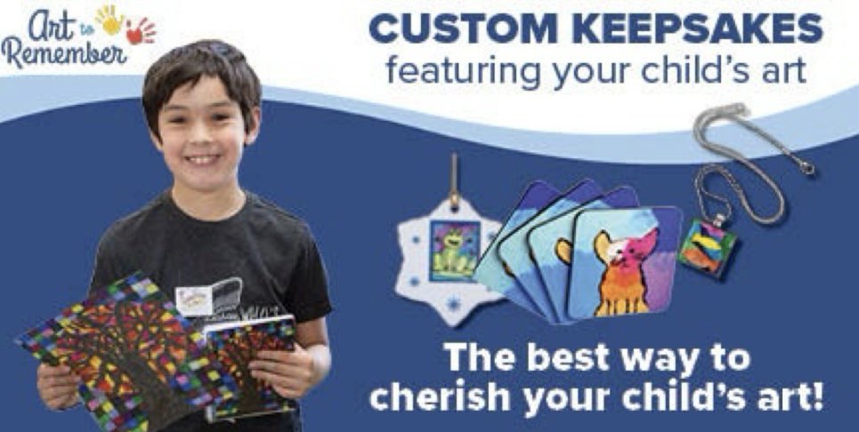 It's time for Art to Remember again this year! 
If your child was in art class by the first week of September, your child participated in this program, allowing you to purchase keepsake products customized with your child’s art! 

Click on the link below
arttoremember.com/school/ATSTZU
