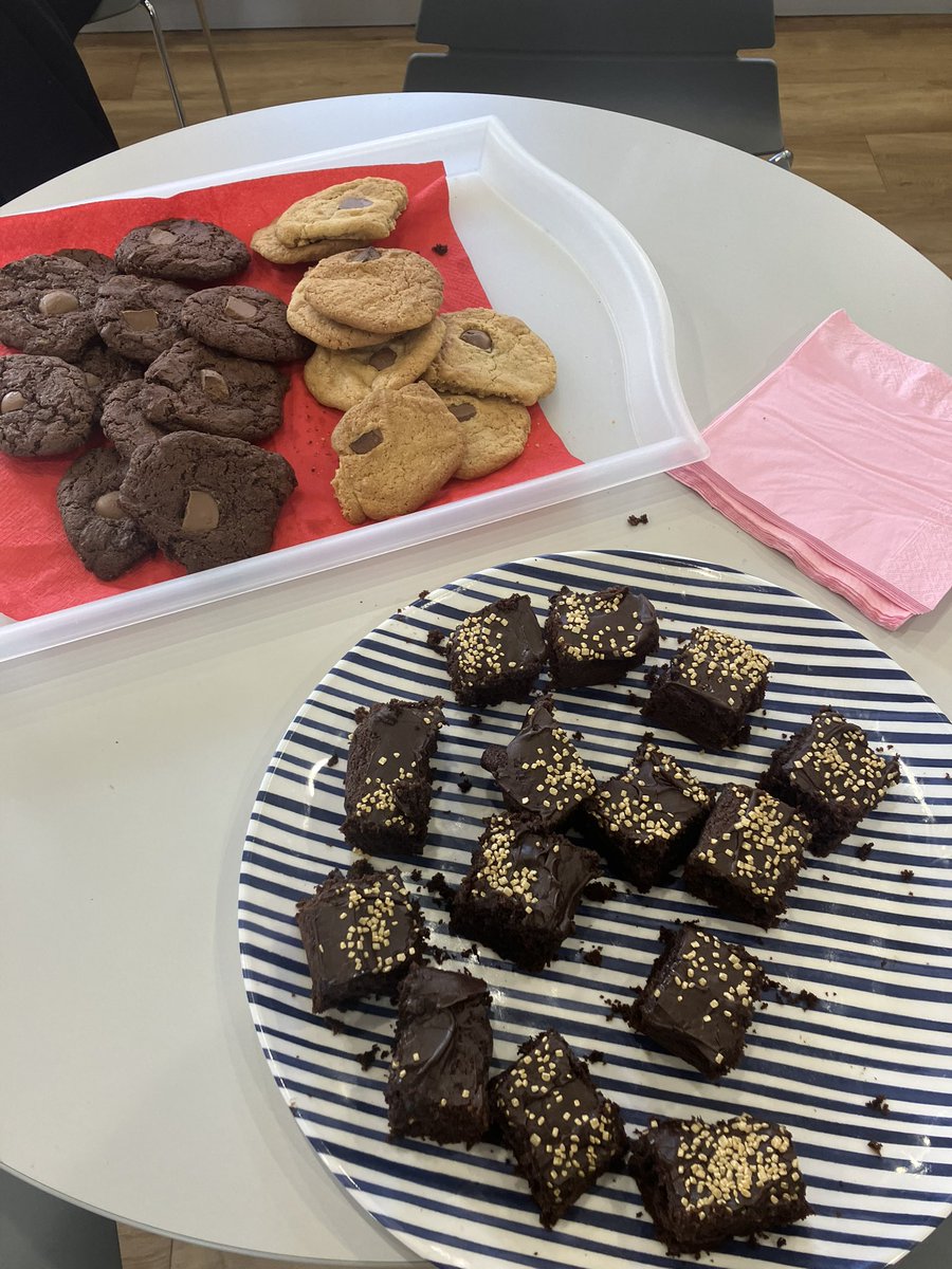 Half term treats to celebrate the end of a busy and very successful 7 weeks! Thank you, Matron 💜💙 Hope everyone has a wonderful break #murrellfamily