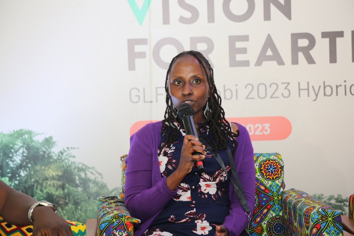 During #GLFNairobi, our Director & Impact Communication, @VickiWangui, took part in a dynamic panel discussion on Storytelling from the climate frontline. One of the pivotal takeaways to young conservation storytellers: simply begin, tell your stories, and be consistent.