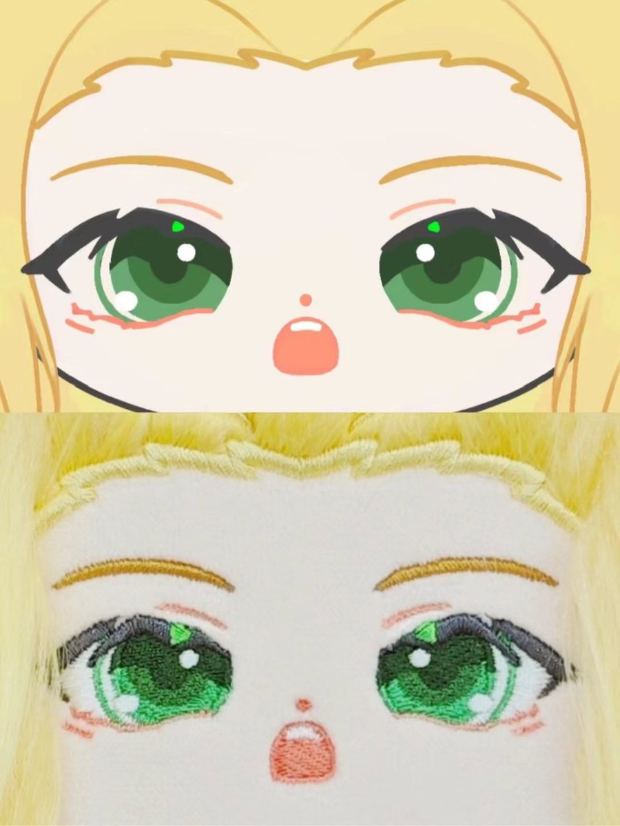【Customized Doll, 10cm/15cm/20cm Plush Doll/Doll's clothes/ Accessories/Plushies Art Commission 】design and embroidery face part  #plushies #handmade  #art #oc #fanart #pattern #cute #character  #plushmaker #idoldoll #AnimeArt to real plush