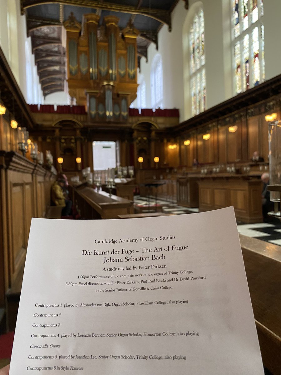Looking forward to an afternoon of fugues!