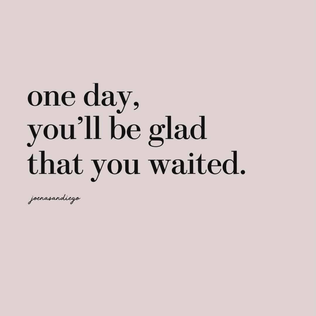 joenasandiego's tweet photo. If God is making you wait, trust Him that He is preparing only the best for you. 

Little that you know, He is preparing you too.🤍 https://t.co/UahL3YHWVr