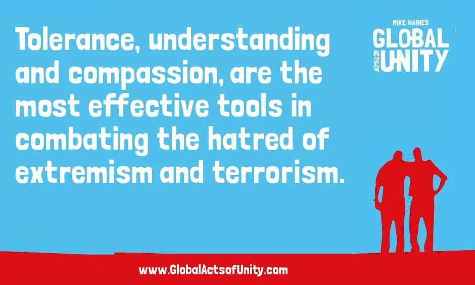 mikebhaines's tweet image. Make these words part of your daily actions and counter hatred with us. #RejectHate #StandforUnity
