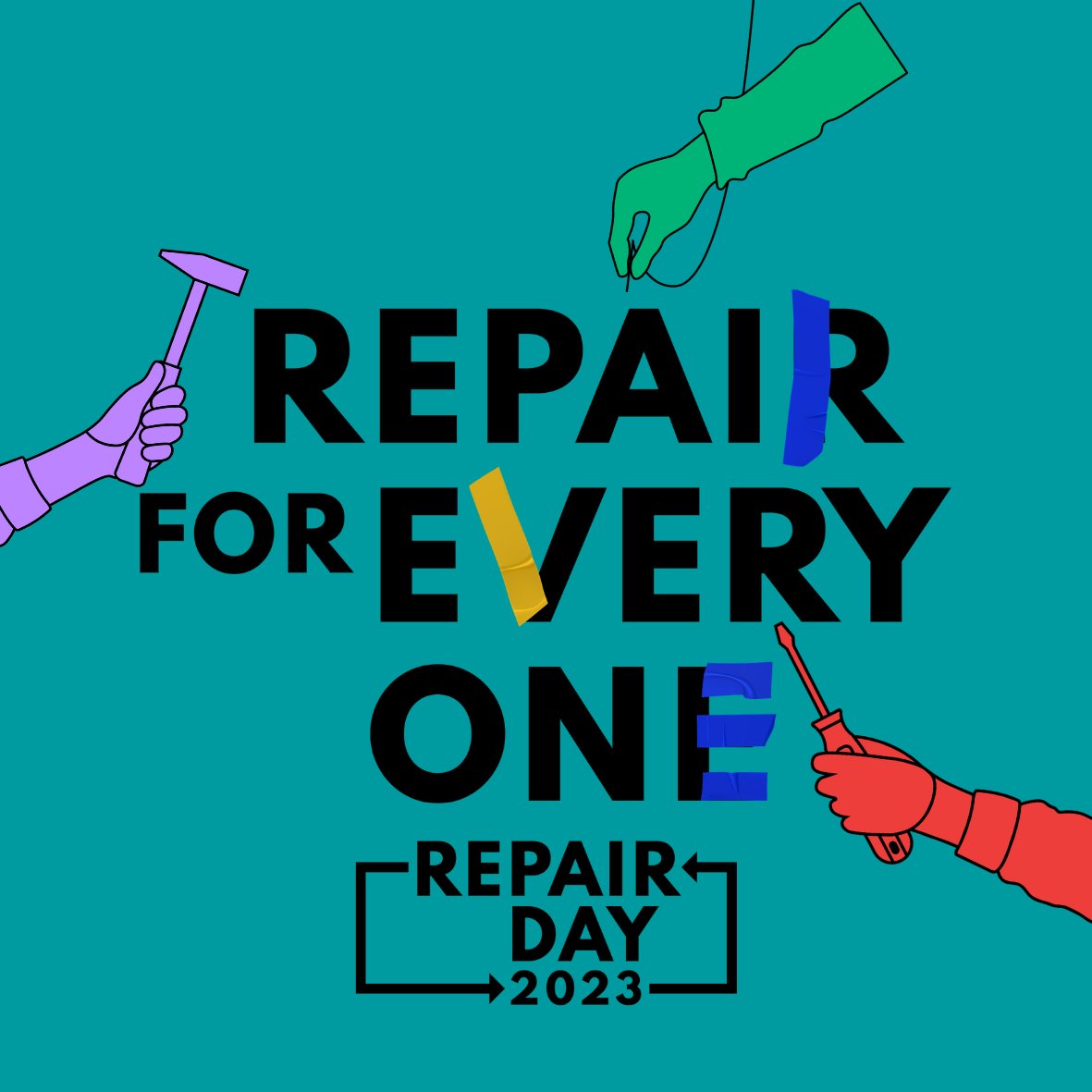 Today we’re marking International #RepairDay, to spread this year’s message that #RepairisforEveryone. 

So what can you do today? 
- Learn how to repair something
- Share a story about something you repaired 
- Find a Repair Café near you
- Support your local repairer