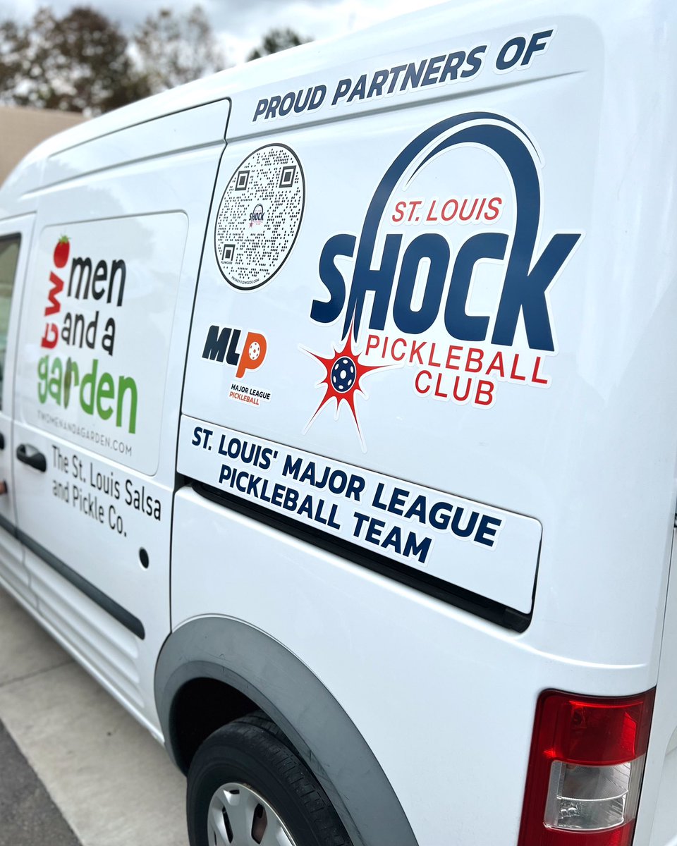 stlshockmlp's tweet image. Catch us rolling around St. Louis on our partner @2MenSalsa ‘s delivery van! 

Scan the QR Code to learn more about the Shock and exclusive offers for merchandise, and check out 2 Men and a Garden for the best fresh salsas, pickles, and more in STL! 🙌